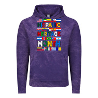 Cloud Purple hispanic haritage month flags Vintage Hoodie - BundleAndBundleShop
