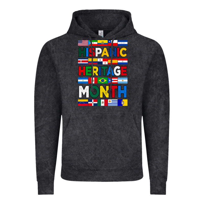 Hispanic Haritage Month Flags Vintage Hoodie by BundleAndBundleShop | Teevron