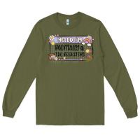 Army Green hello im mentally at the bookstore Long Sleeve Tee - MaliasSmallBusiness