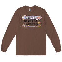 Chestnut hello im mentally at the bookstore Long Sleeve Tee - MaliasSmallBusiness