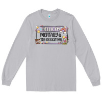 Moon Dust hello im mentally at the bookstore Long Sleeve Tee - MaliasSmallBusiness