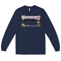 Navy hello im mentally at the bookstore Long Sleeve Tee - MaliasSmallBusiness