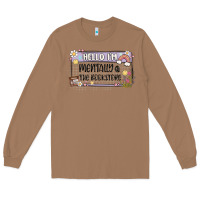 Toasted Coconut hello im mentally at the bookstore Long Sleeve Tee - MaliasSmallBusiness