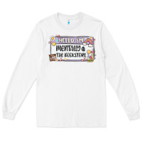 White hello im mentally at the bookstore Long Sleeve Tee - MaliasSmallBusiness