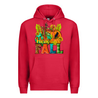 Cardinal Hello Fall Premium Hoodie - NancyCooperArtShop