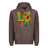Coffee Hello Fall Premium Hoodie - NancyCooperArtShop