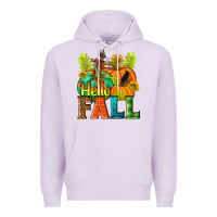 Lilac Hello Fall Premium Hoodie - NancyCooperArtShop