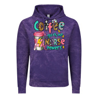 Cloud Purple coffee gives me nurse powers Vintage Hoodie - Jasminsmagicworld