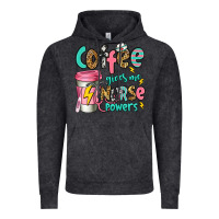 Vintage Black coffee gives me nurse powers Vintage Hoodie - Jasminsmagicworld