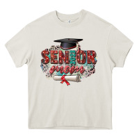 Cream senior 2023 mom Heavy Core Tee - Zillion Design Studio