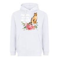 White Cat Maine coon gift kidding kitten meow pussycat Heavyweight Hoodie - Bettercallsaul
