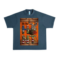 Midnight Navy Western On The Hunt Deer Urban Heavy Tee - LillyAllenDesigns