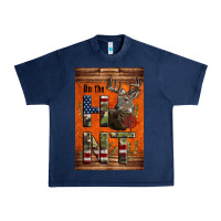 Navy Western On The Hunt Deer Urban Heavy Tee - LillyAllenDesigns