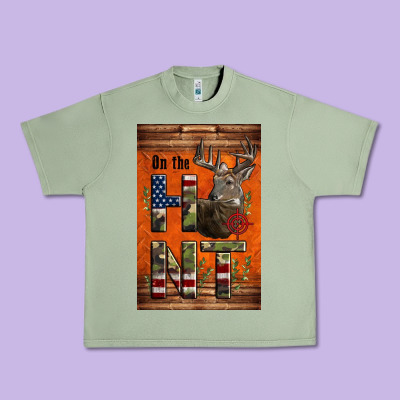 Western On The Hunt Deer Urban Heavy Tee Designed By Lillyallendesigns