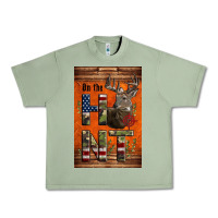 Oil Green Western On The Hunt Deer Urban Heavy Tee - LillyAllenDesigns