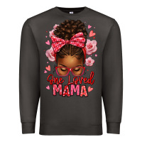 Smoke one loved mama afro messy bun Premium Sweatshirt - texasbilliewilder