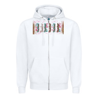 White teacher gemstone and pink flower libbey glass Zipper Hoodie - BundleAndBundleShop