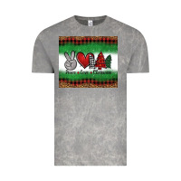 Cloud Rock Peace Love Christmas Trees Vintage Tee - Jasminsmagicworld