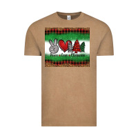 Vintage Coffee Peace Love Christmas Trees Vintage Tee - Jasminsmagicworld