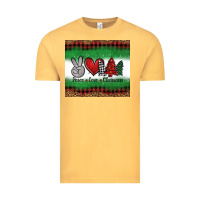 Vintage Mustard Peace Love Christmas Trees Vintage Tee - Jasminsmagicworld