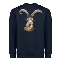 Navy spanish goat face Heavyweight Sweatshirt - LillyAllenDesigns