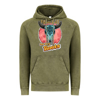 Vintage Olive blame it all on my roots bull skull black Vintage Hoodie - JahusDesignShop