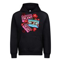 Black valentines day casette olivia Urban Hoodie - OliviaCreatesArt