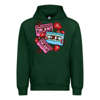 Forest Green valentines day casette olivia Urban Hoodie - OliviaCreatesArt