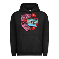 Pigment Black valentines day casette olivia Urban Hoodie - OliviaCreatesArt