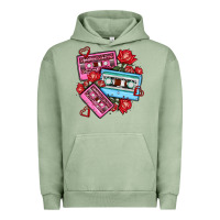 Pigment Oil Green valentines day casette olivia Urban Hoodie - OliviaCreatesArt