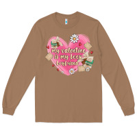 Toasted Coconut my valentine is my look boyfriend Long Sleeve Tee - MaliasSmallBusiness