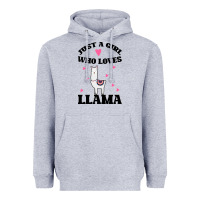 Heather Grey Llama Just A Girl Who Loves Llamas Heavyweight Hoodie - Bettercallsaul
