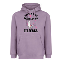 Lavender Llama Just A Girl Who Loves Llamas Heavyweight Hoodie - Bettercallsaul