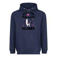 Navy Llama Just A Girl Who Loves Llamas Heavyweight Hoodie - Bettercallsaul