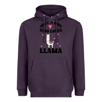 Plum Llama Just A Girl Who Loves Llamas Heavyweight Hoodie - Bettercallsaul