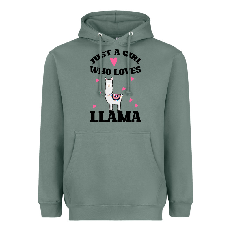 Llama Just A Girl Who Loves Llamas Heavyweight Hoodie by Bettercallsaul | Teevron