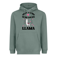 Sage Llama Just A Girl Who Loves Llamas Heavyweight Hoodie - Bettercallsaul