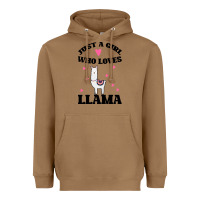 Toasted Coconut Llama Just A Girl Who Loves Llamas Heavyweight Hoodie - Bettercallsaul