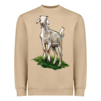 Mushroom Kiko Goat Heavyweight Sweatshirt - LillyAllenDesigns