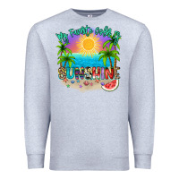 Heather Grey My favorite color is sunshine Premium Sweatshirt - NancyCooperArtShop