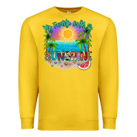Lemon My favorite color is sunshine Premium Sweatshirt - NancyCooperArtShop