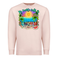 Pale Pink My favorite color is sunshine Premium Sweatshirt - NancyCooperArtShop