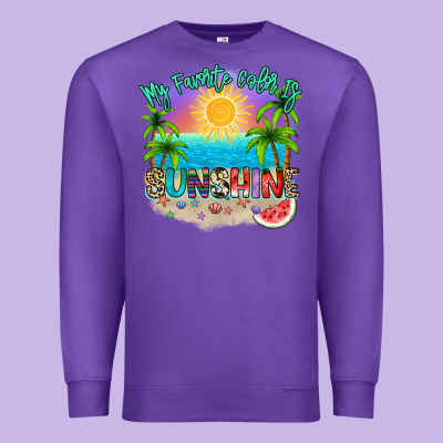 My Favorite Color Is Sunshine Premium Sweatshirt Designed By Nancycooperartshop