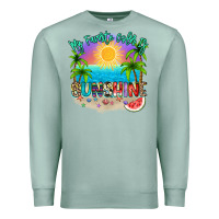 Seafoam My favorite color is sunshine Premium Sweatshirt - NancyCooperArtShop