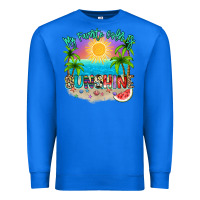 True Royal My favorite color is sunshine Premium Sweatshirt - NancyCooperArtShop