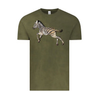 Vintage Olive Baby Zebra Vintage Tee - LillyAllenDesigns
