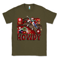 Army Green rodeo christmas howdy Classic Tee - AdoDesignShop