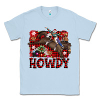 Dusty Blue rodeo christmas howdy Classic Tee - AdoDesignShop