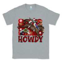Heather Grey rodeo christmas howdy Classic Tee - AdoDesignShop