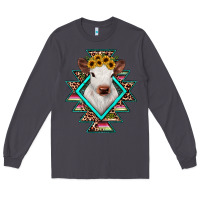 Smoke heifer cowhide aztec Long Sleeve Tee - JahusDesignShop